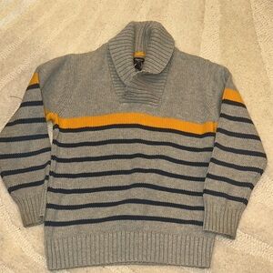 GAP kids Gray and Yellow Turtleneck Sweater